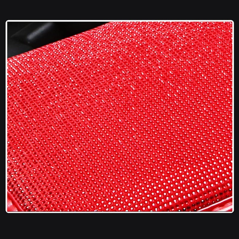 SPANICE Bling Bling Auto Shift Gear Cover, Leather Auto Gear Shift Knob Cover with Crystal Glitter Bling Rhinestones for Girls,Lady Universal Fit (Red) - Image 2